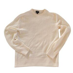 Todd Snyder Cream Merino Wool Sweater Crewneck Textured Knit Mens